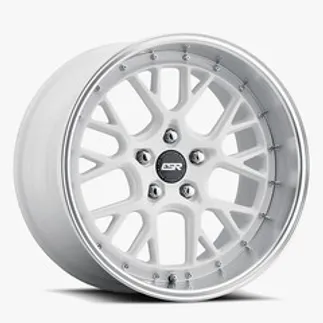 ESR CS11 18.0x8.5 ET30 5x110  / 72.56 (Custom Drill) - Gloss White - Machined Lip